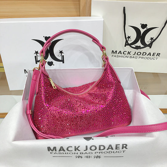 Hot selling Full handbag for women  highend and large capacity  rhinestone  new trendy and niche evening bag  tote bag